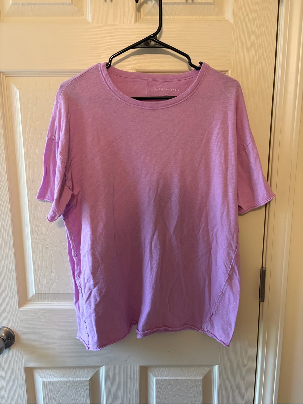 American Eagle Outfitters Lilac Relaxed Crew Neck Tee